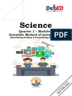 SLM # 1-Grade 7 Science-1st Quarter-The Scientific Method of Investigation (Identifying A Problem and Formulating A Hypothesis) PDF