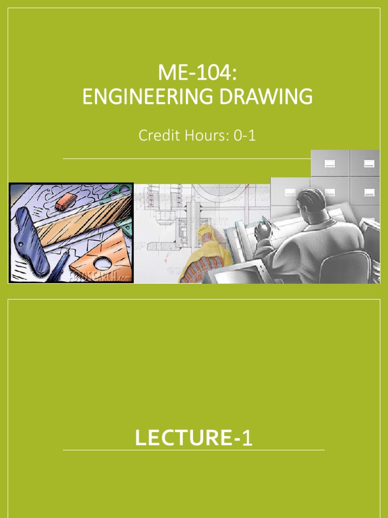 Lec-1 Engineering Drawing | Download Free PDF | Technical Drawing | Drawing