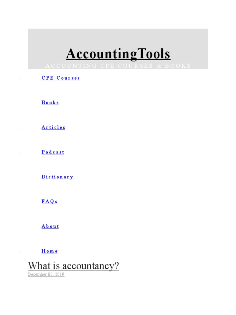 WHAT IS ACCOUNTING ACCOUNTINGTOOLS intelligence overview