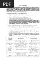 DIETA ASTRINGENTE e HIPERPROTEICA