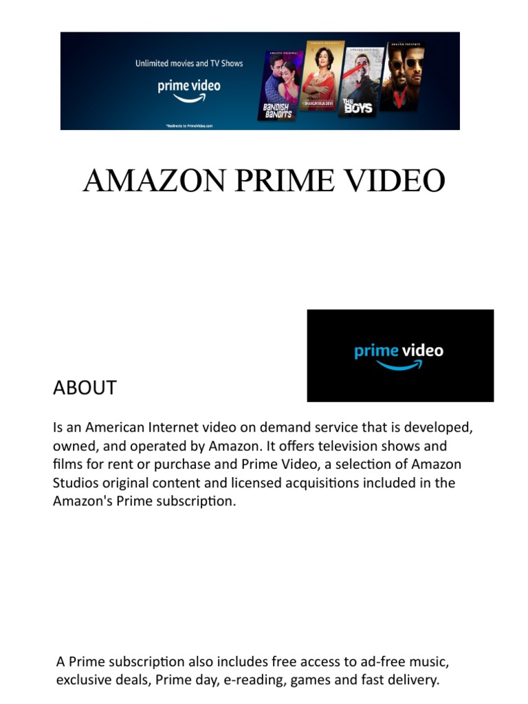 Amazon Prime Video PDF