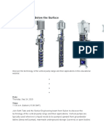 Vertical Pumps: Below The Surface: Date Time