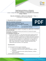 Guia de actividades y Rúbrica de evaluación - Unidad 1 - Etapa 1 - Exploración de conceptos básicos