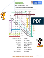 Sopa de letras con 16 aplicaciones informáticas