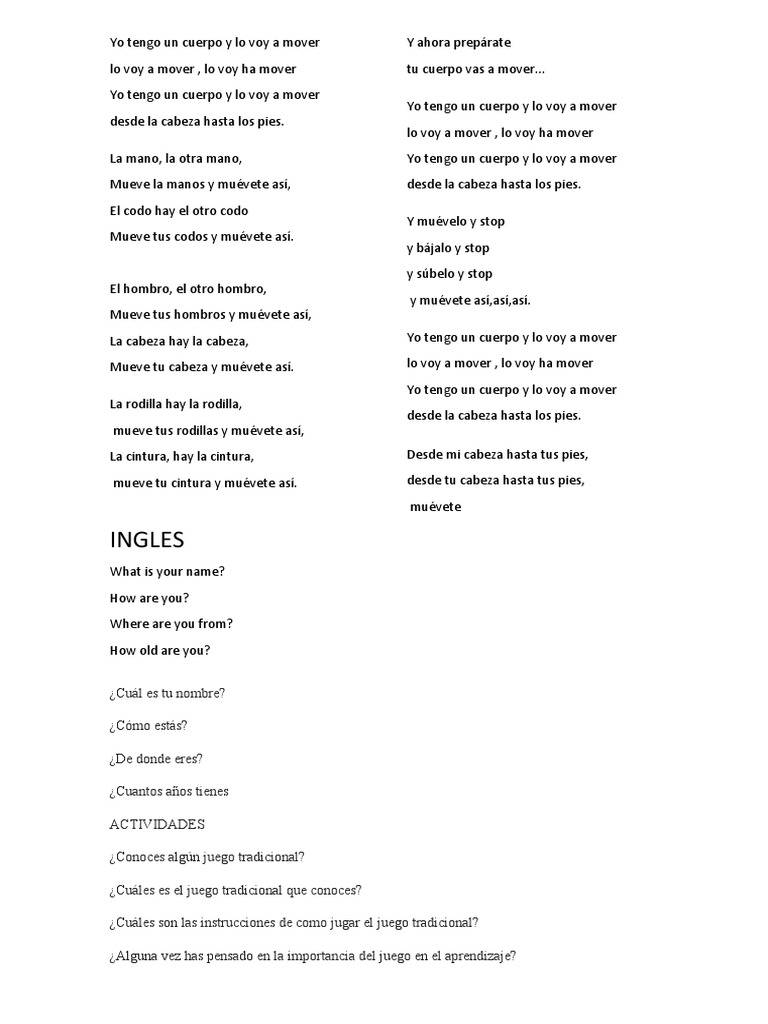 Yo Tengo Un Cuerpo y Lo Voy A Mover PDF