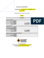 Formato para Formulación Propuesta