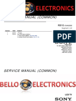 Service Manual (Common) Service Manual (Common) : History Information For The Following Manual