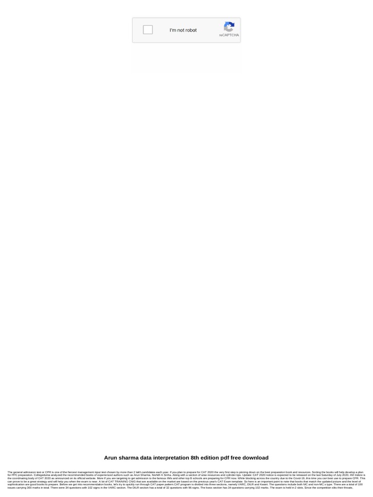 Arun Sharma Data Interpretation 8th Edition Pdf Pdf Test