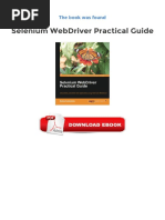 Selenium Webdriver Practical Guide Free Download PDF