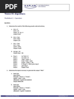 5.2.2 Algorithms Worksheet 2 Operators Student