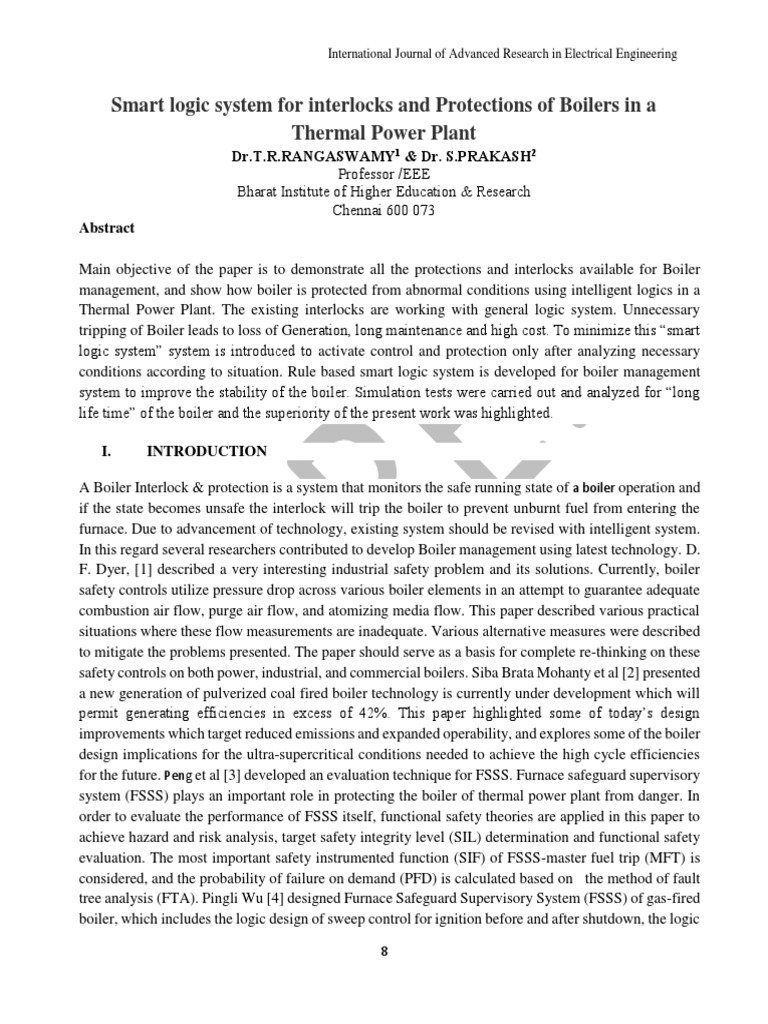 Smart Logic System for Boiler Protection | PDF | Boiler | Furnace