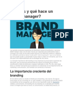 Qué Es y Qué Hace Un Brand Manager