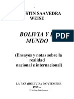 Bolivia y El Mundo - Agustin Saavedra Weise PDF