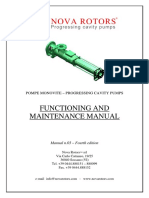 Functioning and Maintenance Manual: Pompe Monovite - Progressing Cavity Pumps