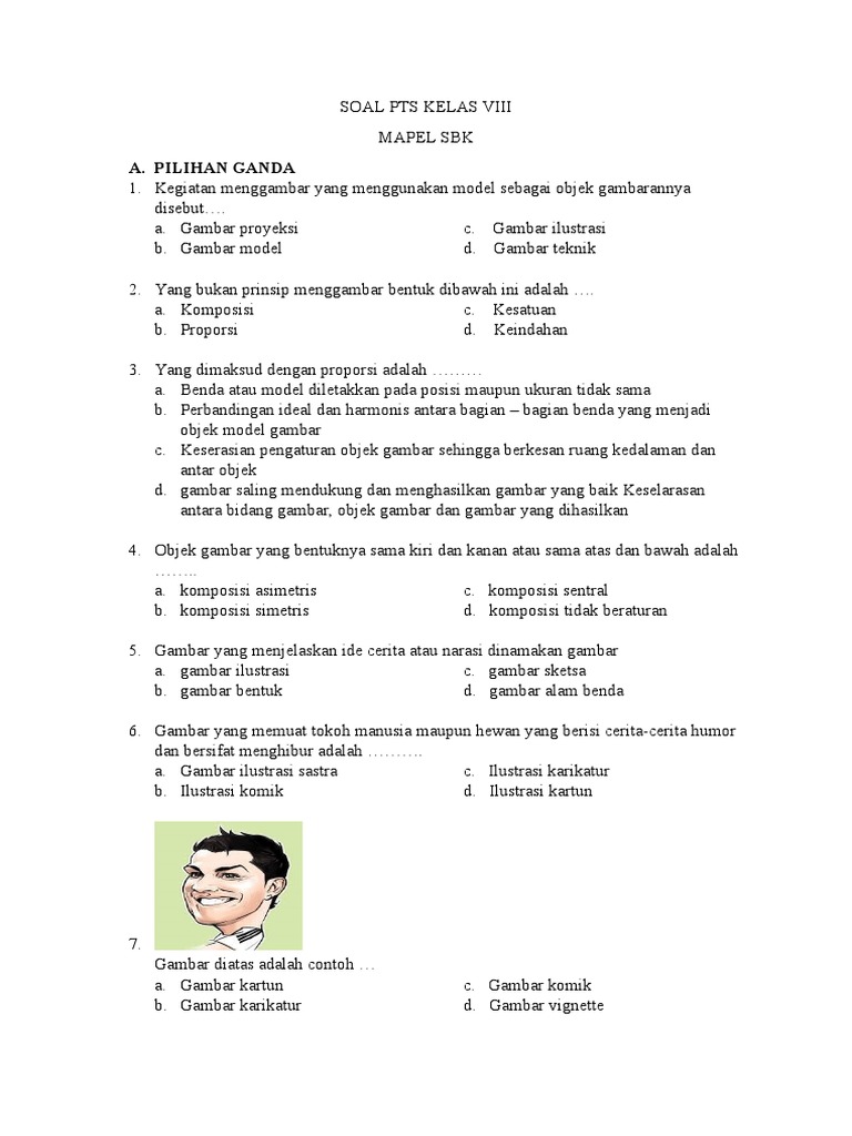 Soal Pts Semester 1 Kelas Viii Pdf