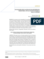 ERNICA RODRIGUES 2020 Desigualdades em Metropoles PDF