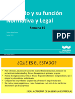 Semana 15 El Estado y Su Funcion Normativa 1