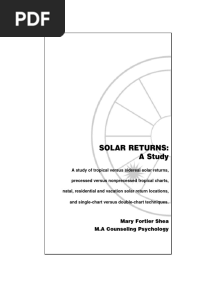 Pub - Planets in Solar Returns Yearly Cycles of Transfor PDF