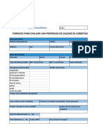 Formato de Evaluación de Una Propiedad