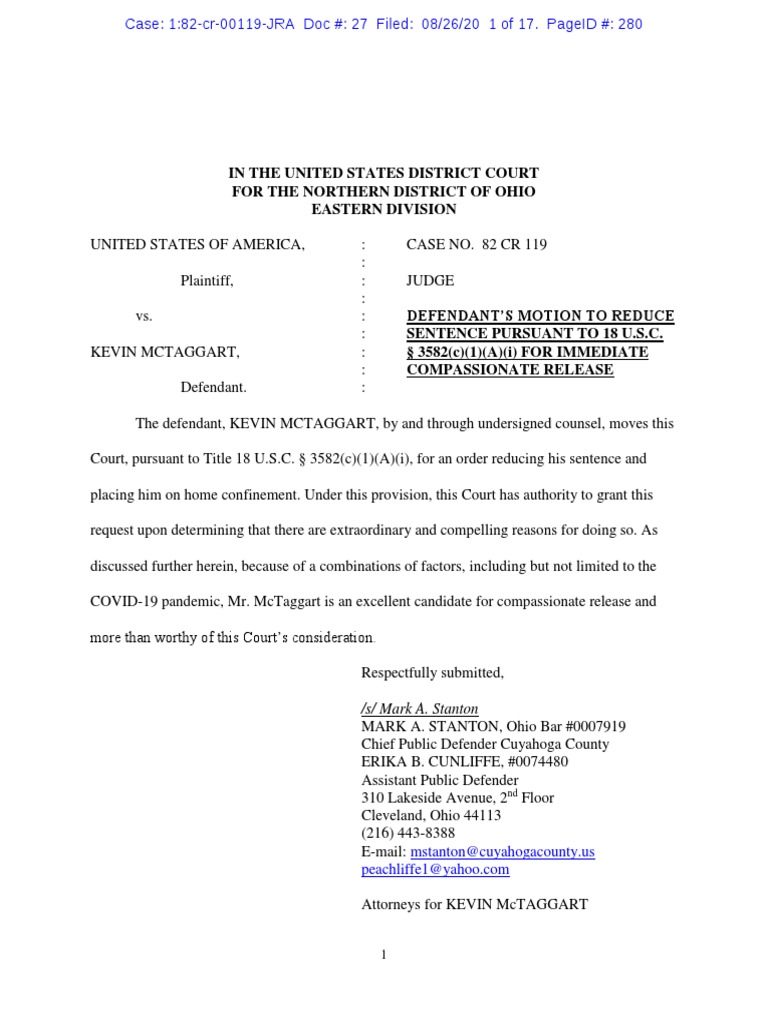 motion for compassionate release covid 30