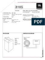 JBL Srx818S: Technical Manual