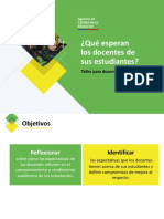 Que Esperan Los Docentes de Sus Estudiantes PDF