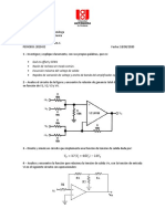 Circuitos con amplificadores operacionales para acondicionamiento de señales y funciones matemáticas