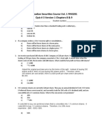 2018 Quiz 3 CH 8&9 With Solutions