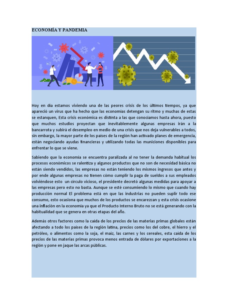 Impacto Económico de la Pandemia en Latinoamérica | PDF ...