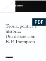 Perry Anderson Teoria Politica e Historia Um Debate Com EP Thompson