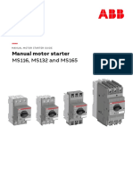 Manual Motor Starters ABB (Guardamotores) PDF
