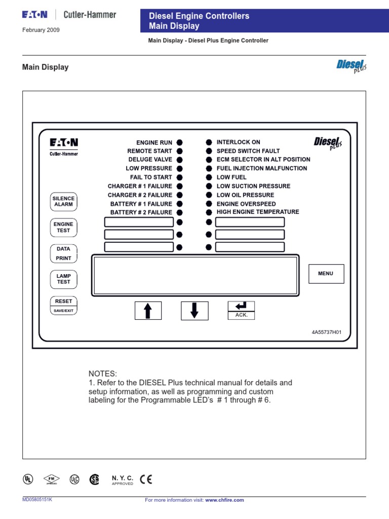 Diesel Plus Engine Controller Overview | PDF