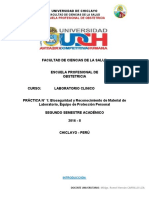 Bioseguridad y Reconocimiento de Materiales de Laboratorio Laboratorio Clinico