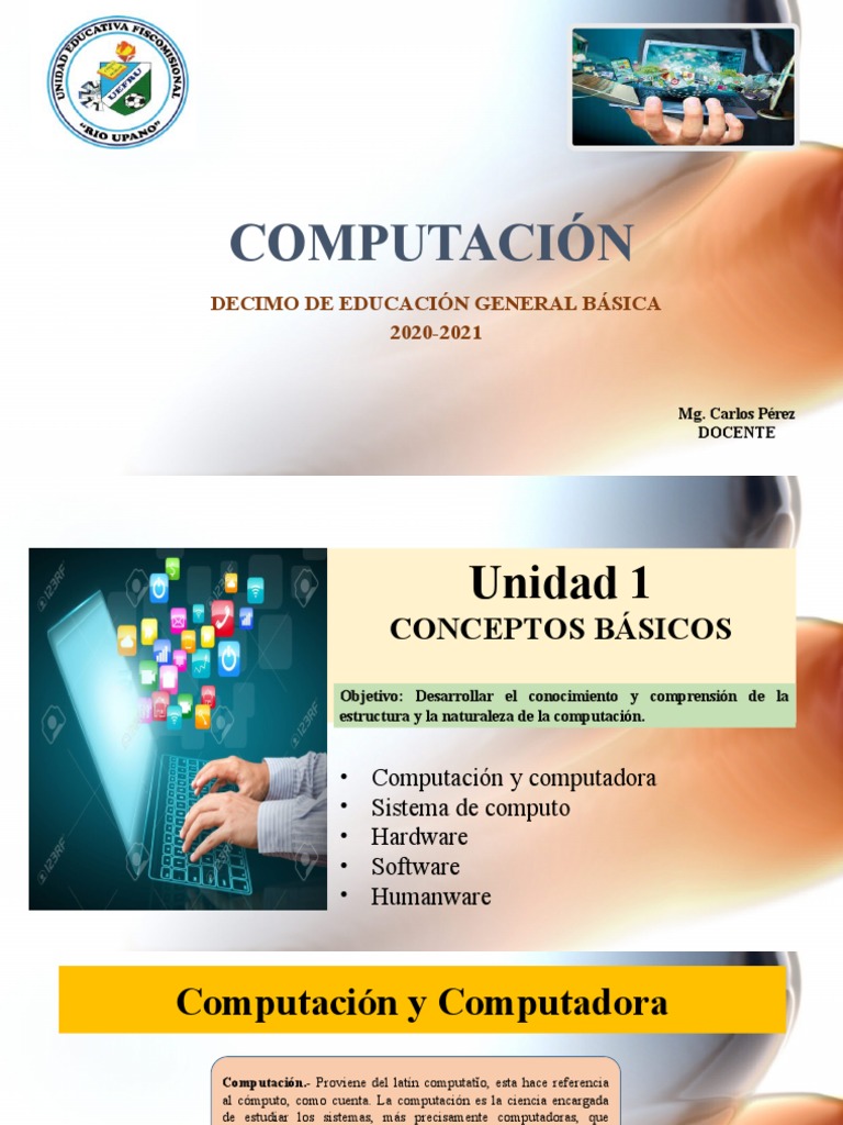 Computacion 10mo Unidad 1 | PDF | Hardware de la computadora | Informática