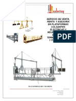 Plataformas colgantes para edificios y tanques