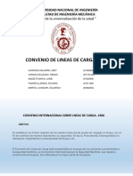 Convenio de Lineas de Carga 1969: "Año de La Universalización de La Salud "