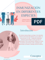 Inmunizacion Diferentes Especies