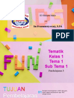 Materi Tematik Pembelajaran 3 Tema 1 Sub Tema 1