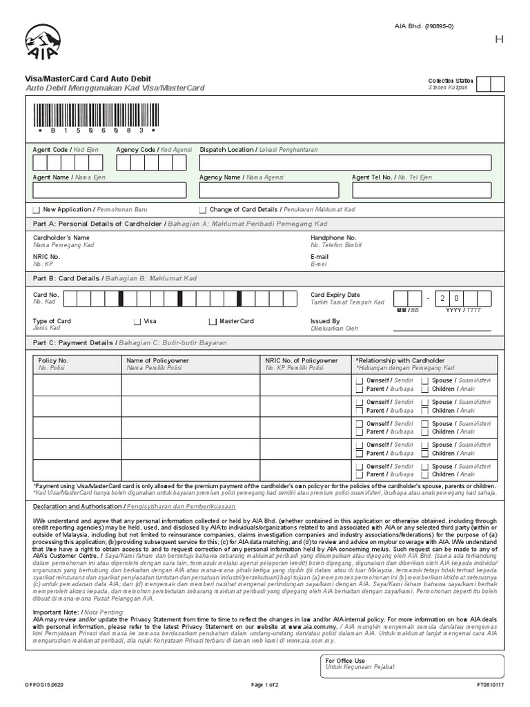 VisaMasterCard Card Auto Debit | PDF | Visa Inc. | Master Card