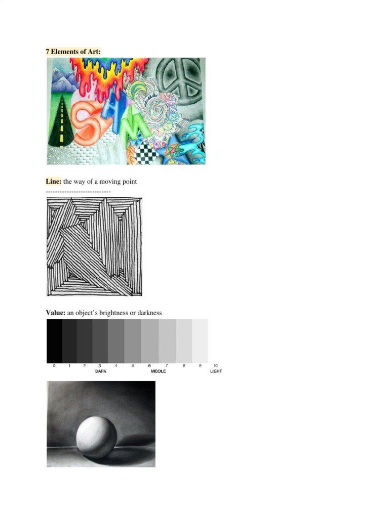 Elements and Principles of Art & Design | PDF
