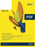 GCSE (9-1) Spanish: Translation Booklet
