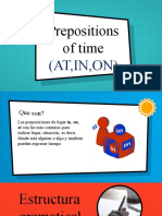 Prepositions of time (AT,IN,ON