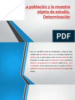 CLASE 11 - La Población y La Muestra Objeto de Estudio PDF