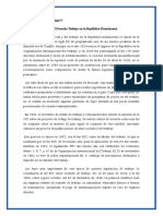 El Derecho Dominicano Del Trabajo Reúne Las Características Propias Del Derecho de Trabajo