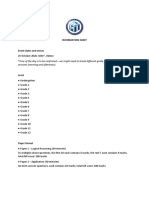 Information Sheet: Sessions (Morning and Afternoon)