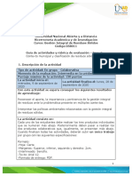 Guía de actividades y Rúbrica de evaluación - Unidad 1 - Fase 2 - Contexto municipal y clasificación de residuos sólidos