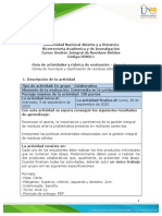 Guía de Actividades y Rúbrica de Evaluación - Unidad 1 - Fase 2 - Contexto Municipal y Clasificación de Residuos Sólidos