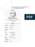 Wikipedia: English Wikipedia Main Page Wikipedia:About Wikipedia (Disambiguation)