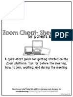 Zoom Cheat-Sheet: For Parents & Caregivers