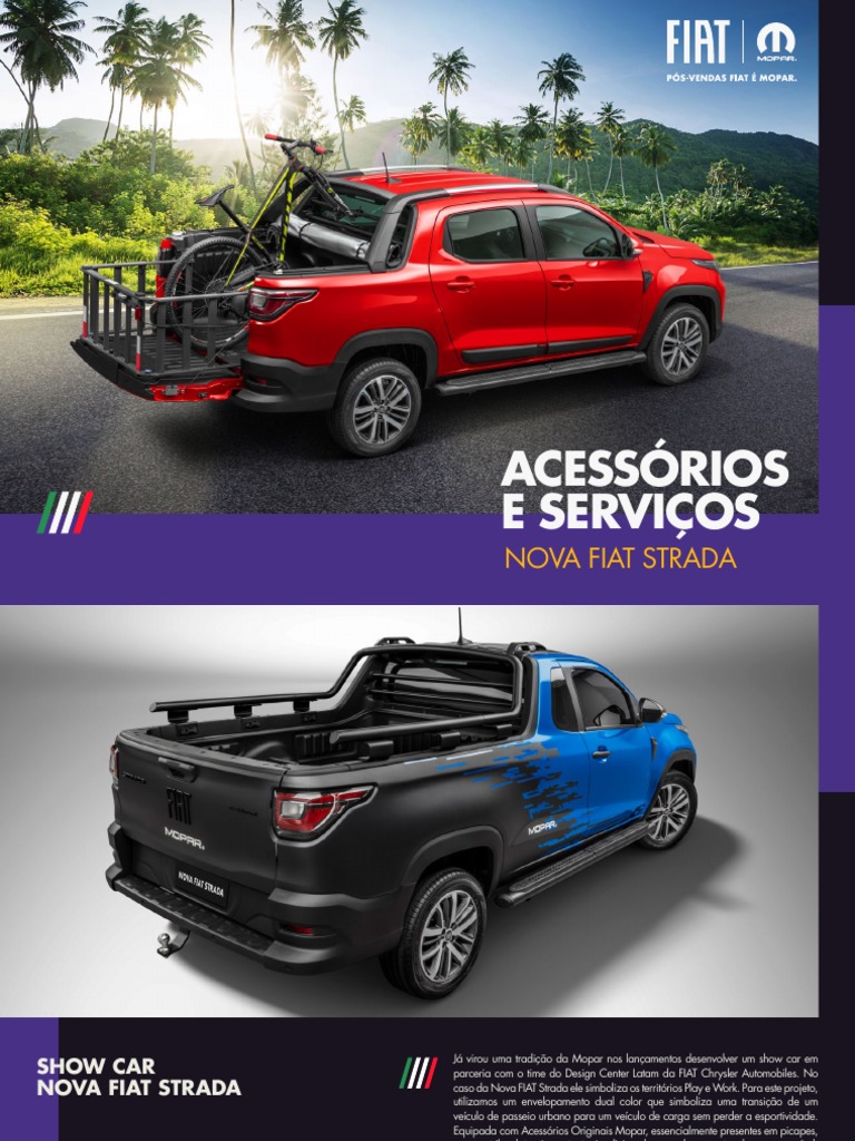Acessórios Originais Nova Fiat Strada | PDF | Câmera | Carro